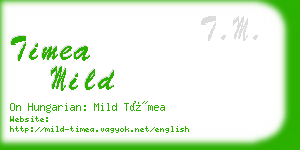 timea mild business card